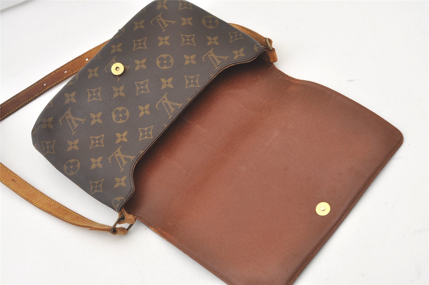 Authentic Louis Vuitton Monogram Musette Tango Shoulder Bag M51257 LV Junk 3155J