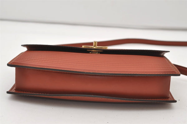 Authentic Louis Vuitton Epi Prebourg Shoulder Cross Bag Brown M52563 LV 3156J