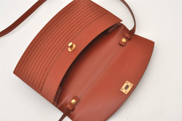 Authentic Louis Vuitton Epi Prebourg Shoulder Cross Bag Brown M52563 LV 3156J