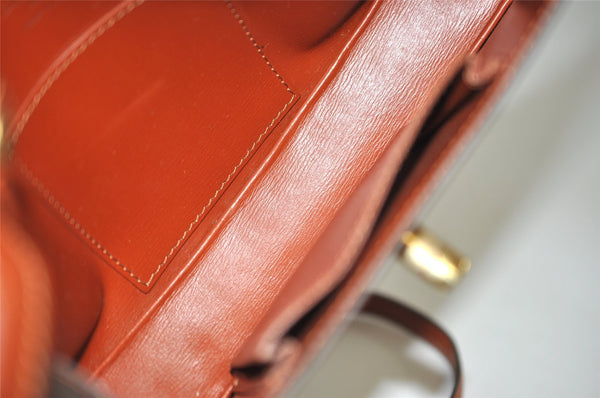 Authentic Louis Vuitton Epi Prebourg Shoulder Cross Bag Brown M52563 LV 3156J