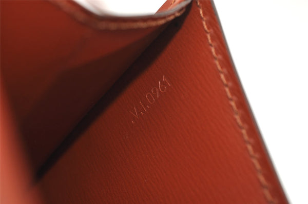 Authentic Louis Vuitton Epi Prebourg Shoulder Cross Bag Brown M52563 LV 3156J