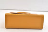 Authentic Burberrys Vintage Leather Hand Bag Purse Yellow 3156K