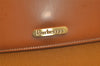 Authentic Burberrys Vintage Leather Hand Bag Purse Yellow 3156K