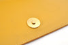 Authentic Burberrys Vintage Leather Hand Bag Purse Yellow 3156K