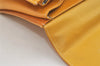 Authentic Burberrys Vintage Leather Hand Bag Purse Yellow 3156K