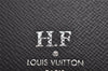 Authentic Louis Vuitton Damier Graphite Portefeuille Brazza N62665 Wallet 3157J