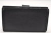 Authentic CHANEL Caviar Skin CC Logo Long Wallet Purse Black 3157K