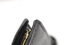 Authentic CHANEL Caviar Skin CC Logo Long Wallet Purse Black 3157K