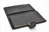 Authentic CHANEL Caviar Skin CC Logo Long Wallet Purse Black 3157K