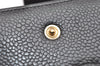 Authentic CHANEL Caviar Skin CC Logo Long Wallet Purse Black 3157K