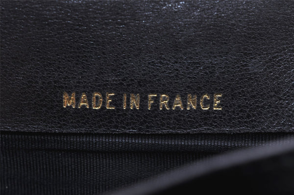 Authentic CHANEL Caviar Skin CC Logo Long Wallet Purse Black 3157K