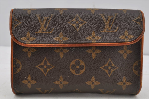 Auth Louis Vuitton Monogram Pochette Florentine Pouch Waist Bag M51855 LV 3158J