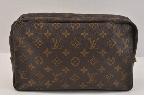 Auth Louis Vuitton Monogram Trousse Toilette 28 Clutch Bag M47522 Junk 3158K