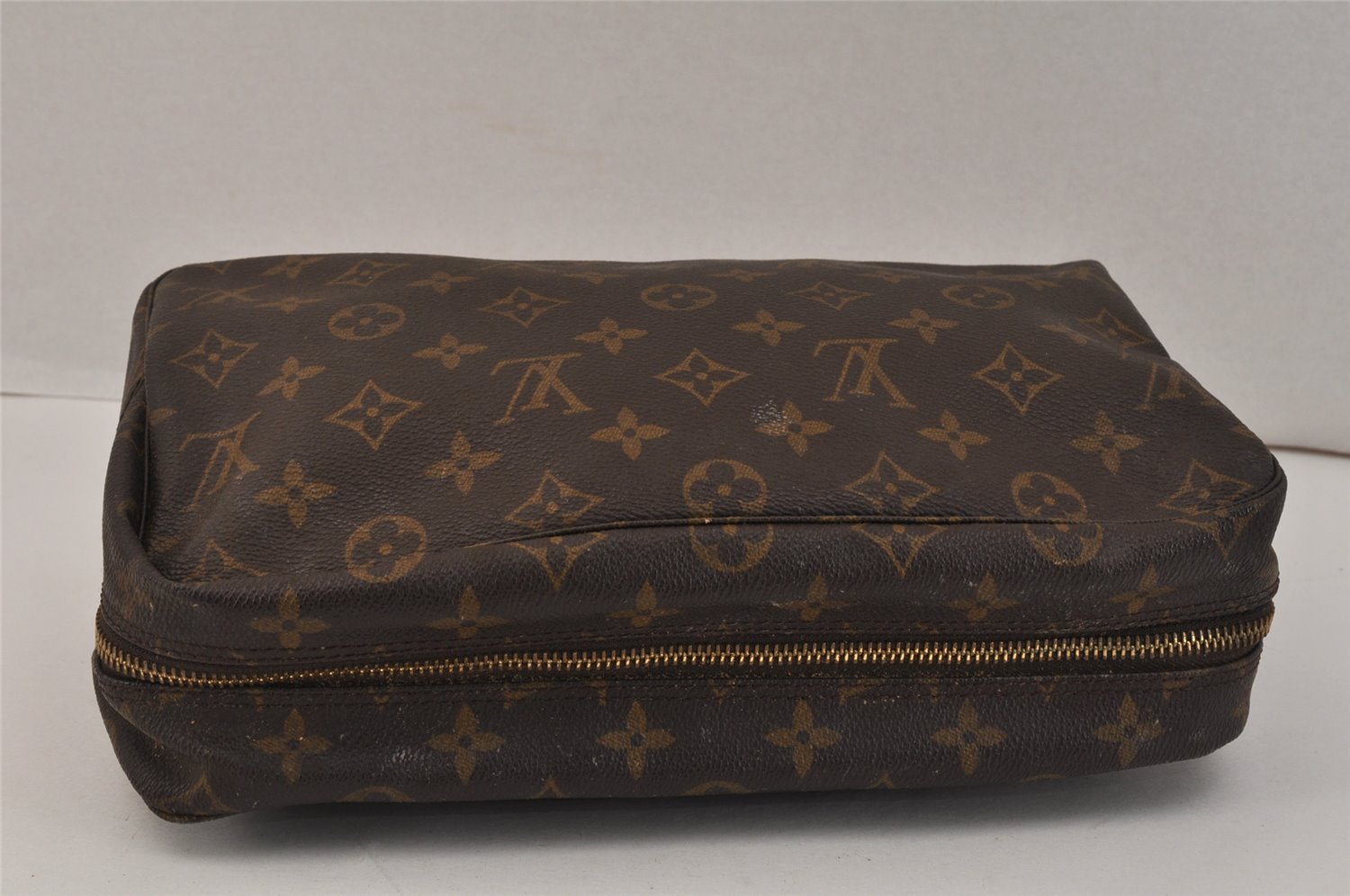 Auth Louis Vuitton Monogram Trousse Toilette 28 Clutch Bag M47522 Junk 3158K