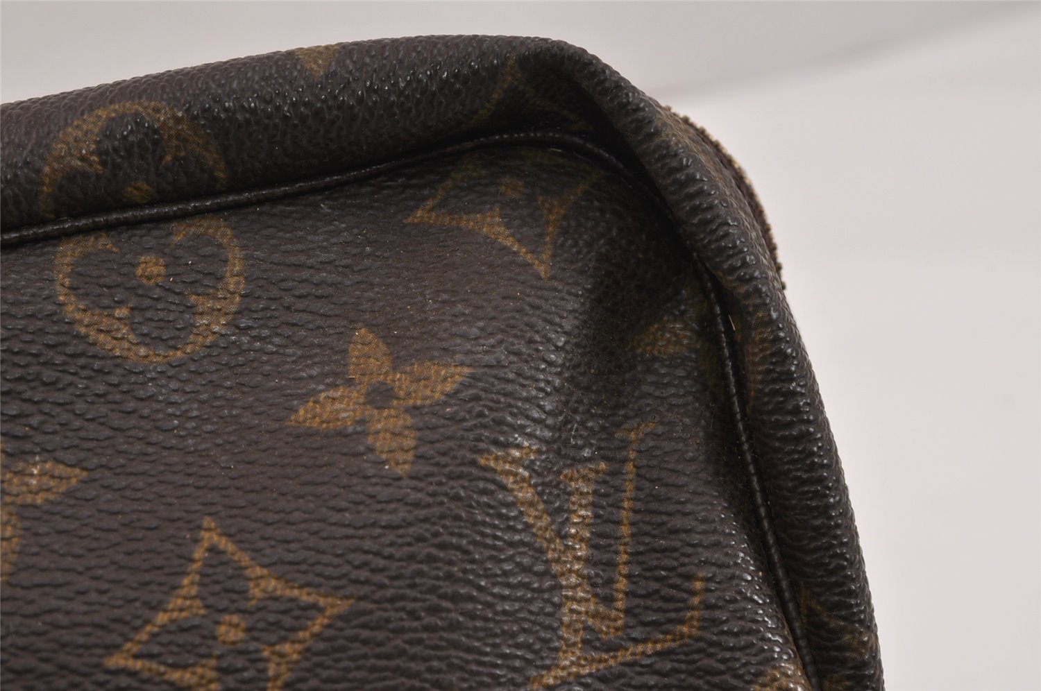 Auth Louis Vuitton Monogram Trousse Toilette 28 Clutch Bag M47522 Junk 3158K