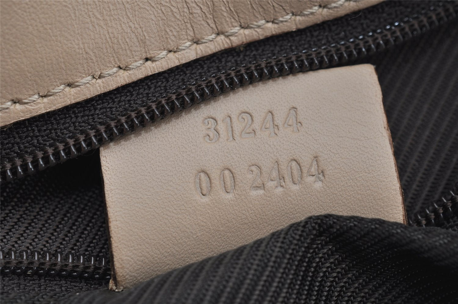 Authentic GUCCI Shoulder Tote Bag Purse GG Canvas Leather 31244 Beige 3159I