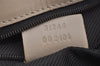 Authentic GUCCI Shoulder Tote Bag Purse GG Canvas Leather 31244 Beige 3159I