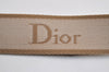 Authentic Christian Dior Trotter Shoulder Cross Bag PVC Leather Beige 3159J