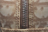 Authentic Christian Dior Trotter Shoulder Cross Bag PVC Leather Beige 3159J