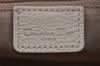 Authentic Christian Dior Trotter Shoulder Cross Bag PVC Leather Beige 3159J