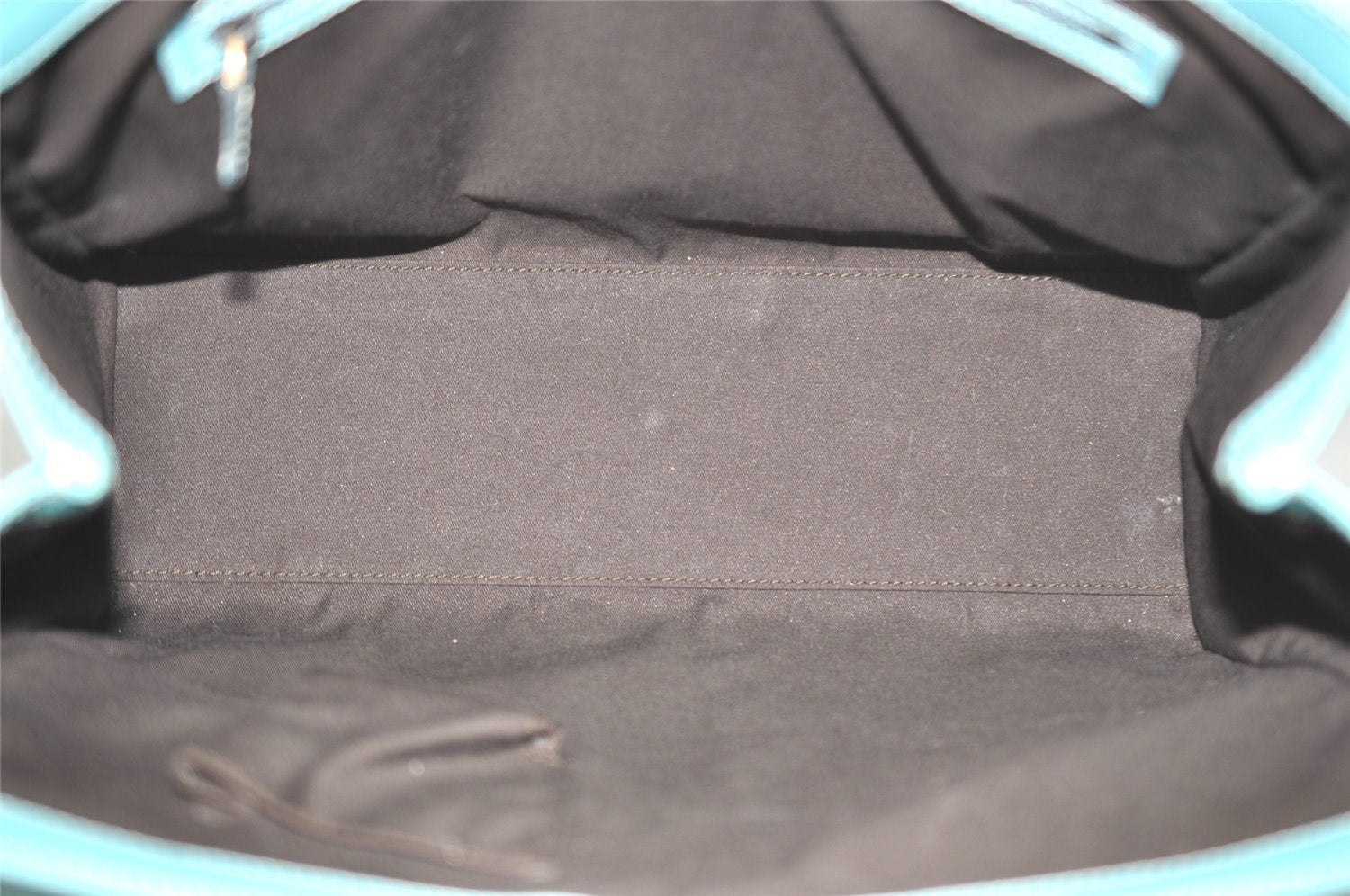 Authentic GUCCI Vintage Hand Tote Bag Leather Canvas 120897 Light Blue 3160I