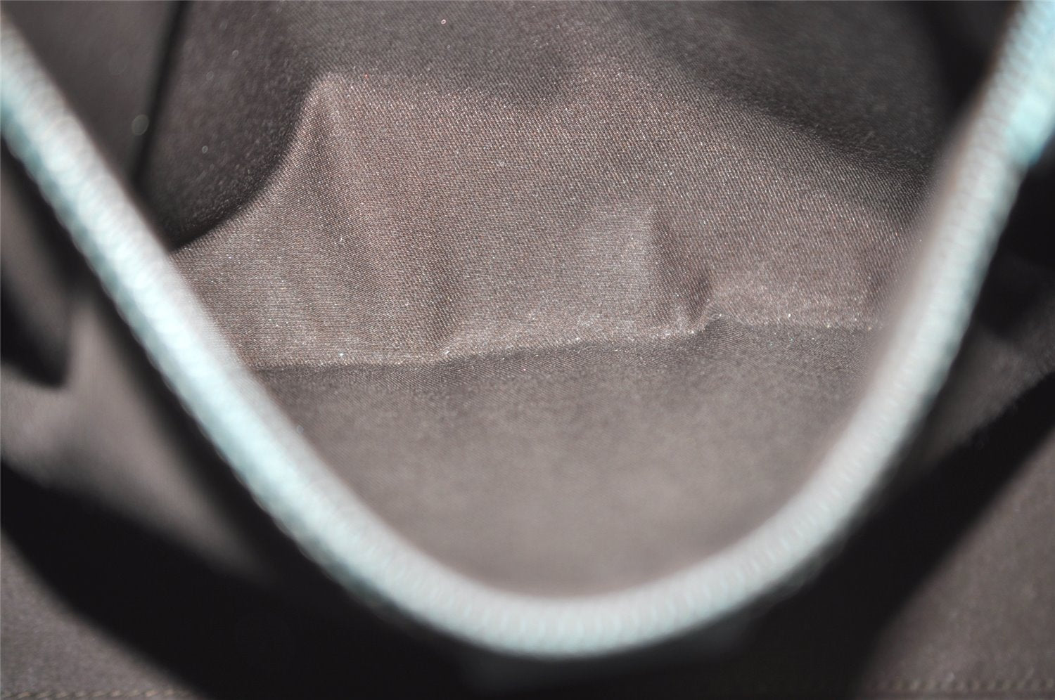 Authentic GUCCI Vintage Hand Tote Bag Leather Canvas 120897 Light Blue 3160I