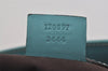 Authentic GUCCI Vintage Hand Tote Bag Leather Canvas 120897 Light Blue 3160I