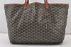 Authentic Goyard Saint Louis GM Shoulder Tote Bag PVC Leather Brown 3160J