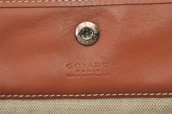 Authentic Goyard Saint Louis GM Shoulder Tote Bag PVC Leather Brown 3160J