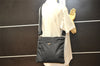 Authentic PRADA Nylon Tessuto Leather Shoulder Cross Body Bag Black Junk 3160K