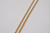 Authentic Christian Dior Gold Tone Rhinestone Chain Pendant Necklace Box 3161I