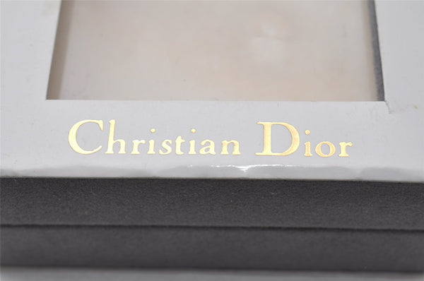 Authentic Christian Dior Gold Tone Rhinestone Chain Pendant Necklace Box 3161I