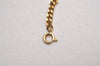 Authentic Christian Dior Gold Tone Chain Pendant Necklace CD 3162I