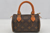 Authentic Louis Vuitton Monogram Mini Speedy Hand Bag Purse M41534 LV 3162J