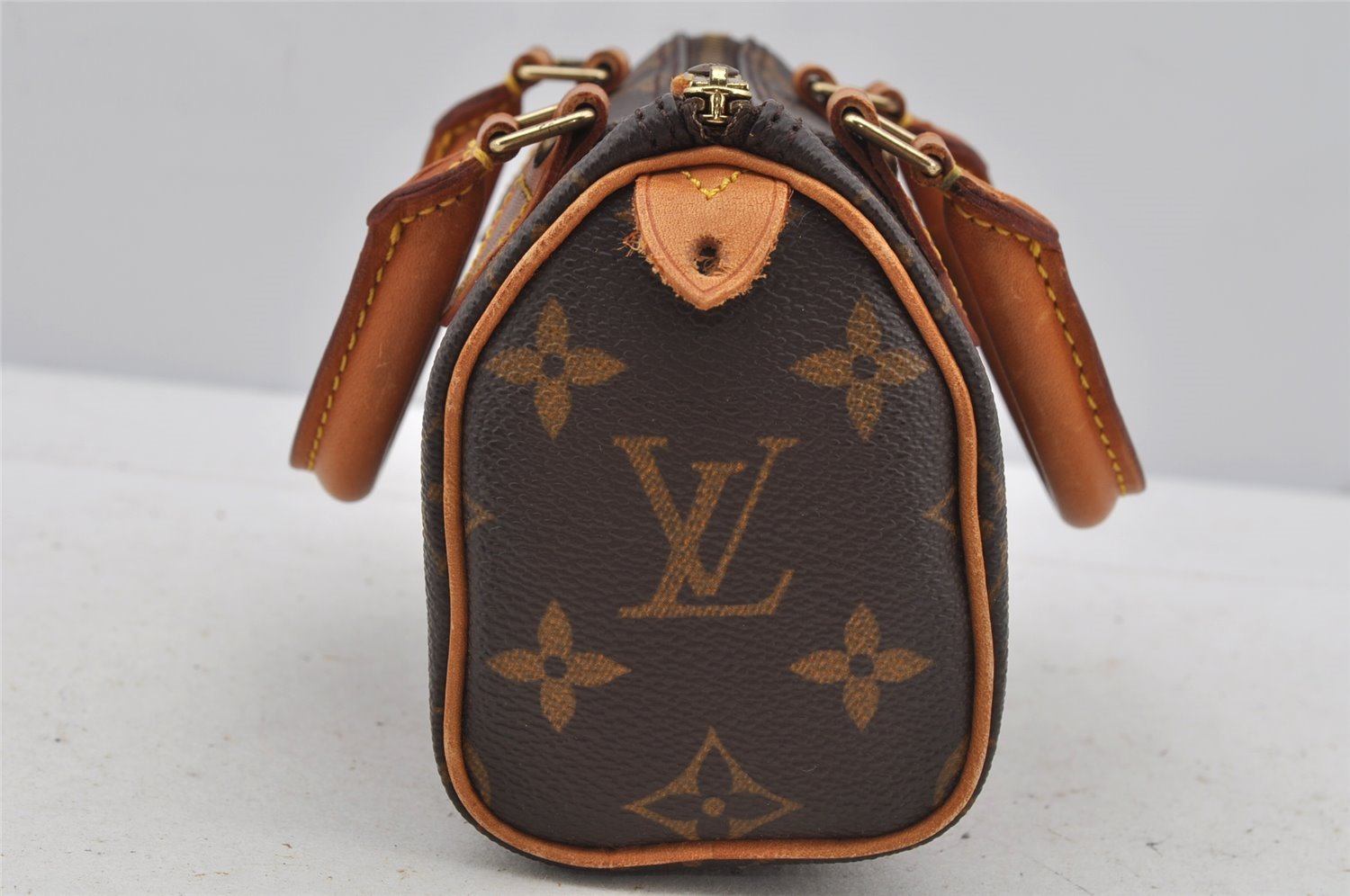 Authentic Louis Vuitton Monogram Mini Speedy Hand Bag Purse M41534 LV 3162J