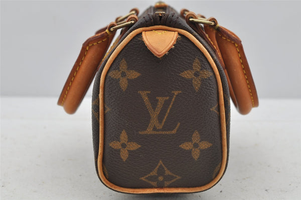 Authentic Louis Vuitton Monogram Mini Speedy Hand Bag Purse M41534 LV 3162J