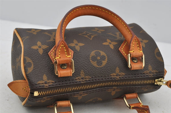 Authentic Louis Vuitton Monogram Mini Speedy Hand Bag Purse M41534 LV 3162J