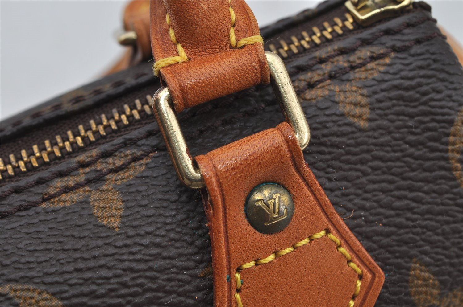 Authentic Louis Vuitton Monogram Mini Speedy Hand Bag Purse M41534 LV 3162J