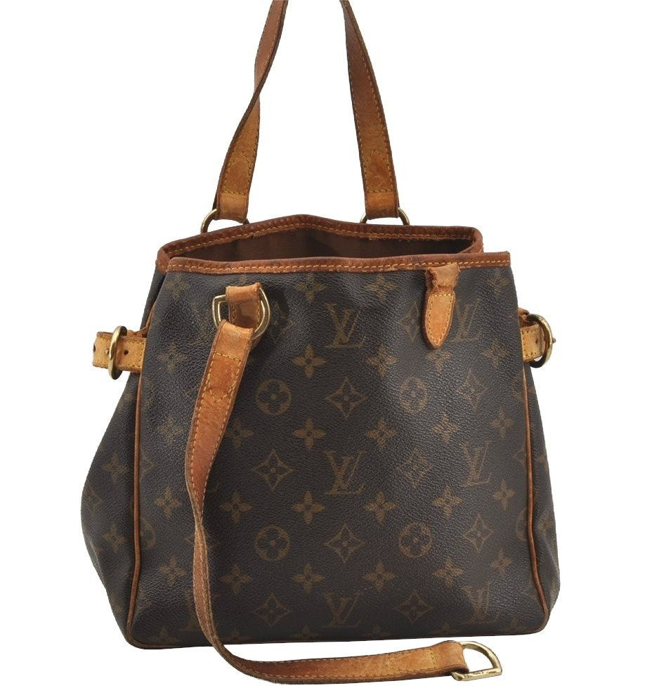 Authentic Louis Vuitton Monogram Batignolles Hand Tote Bag M51156 Junk 3163J