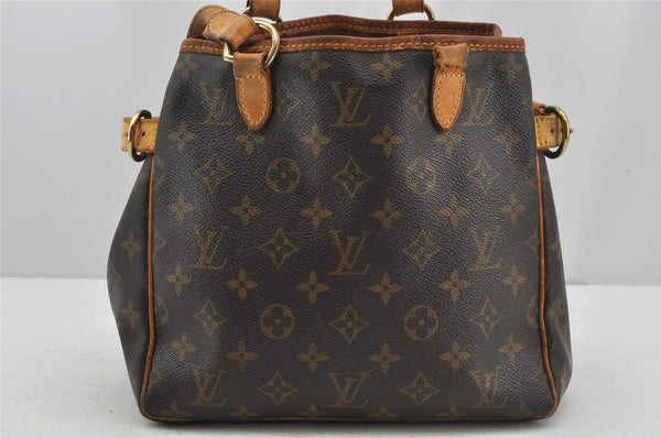 Authentic Louis Vuitton Monogram Batignolles Hand Tote Bag M51156 Junk 3163J