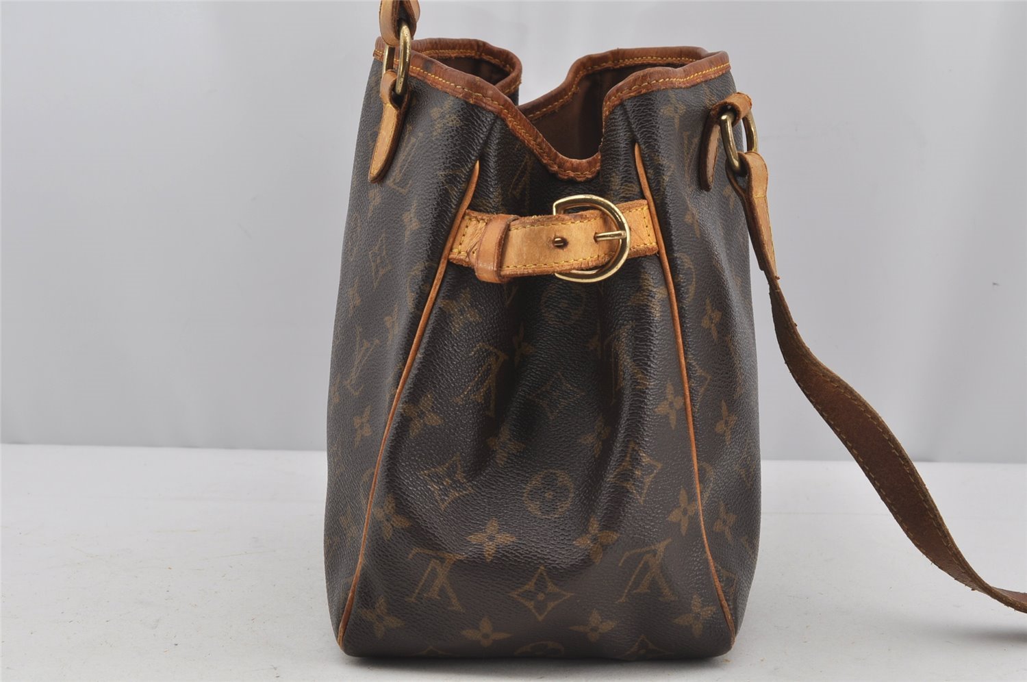 Authentic Louis Vuitton Monogram Batignolles Hand Tote Bag M51156 Junk 3163J