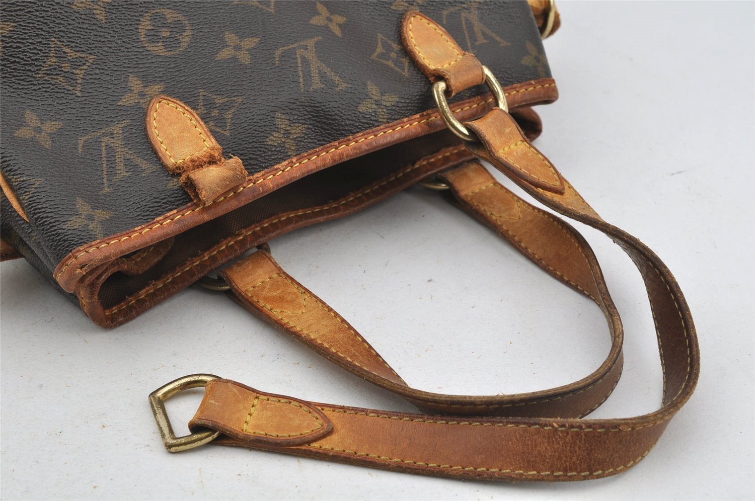 Authentic Louis Vuitton Monogram Batignolles Hand Tote Bag M51156 Junk 3163J