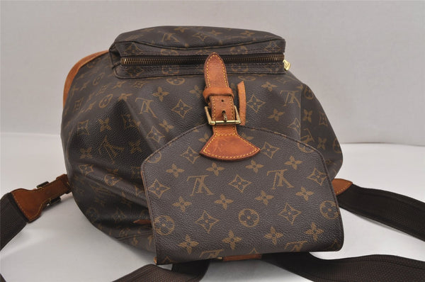 Authentic Louis Vuitton Monogram Montsouris GM Backpack M51135 LV 3165J