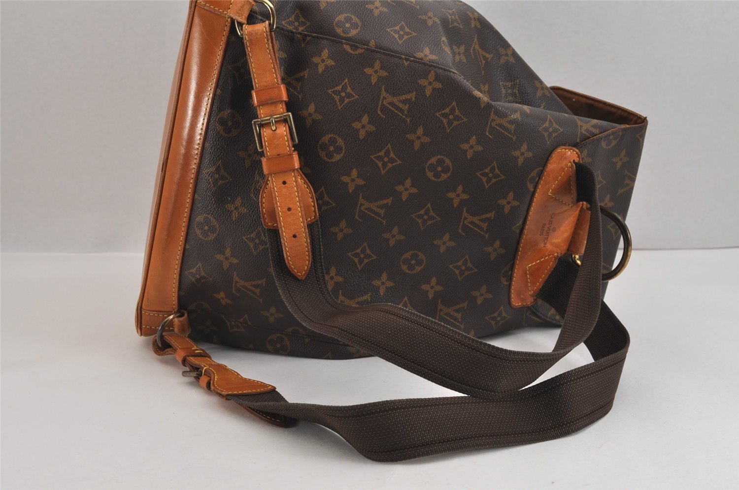 Authentic Louis Vuitton Monogram Montsouris GM Backpack M51135 LV 3165J