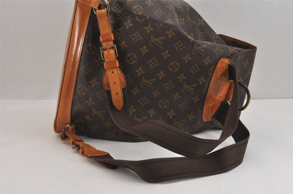 Authentic Louis Vuitton Monogram Montsouris GM Backpack M51135 LV 3165J