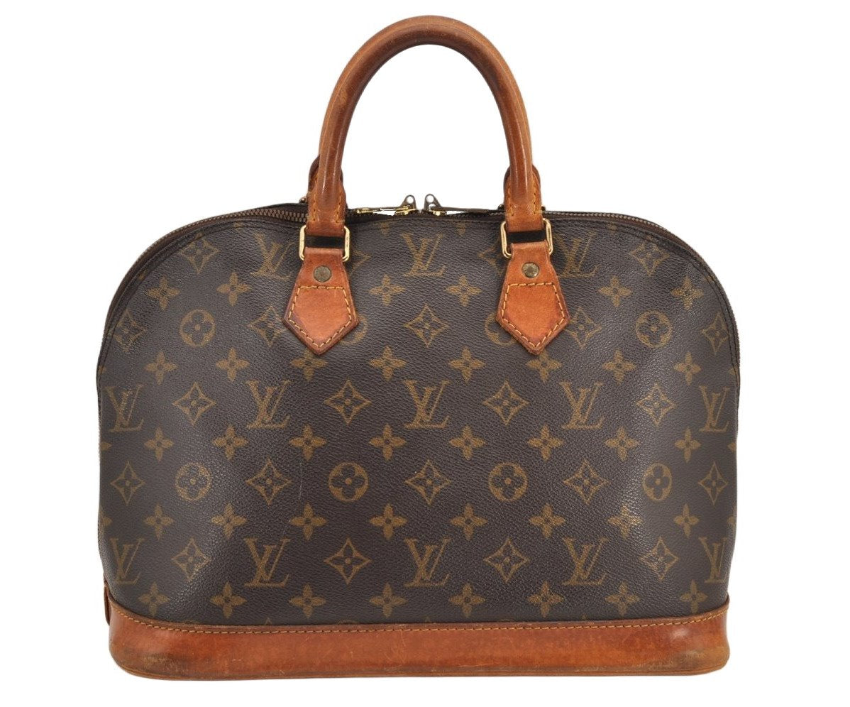 Authentic Louis Vuitton Monogram Alma Hand Bag Purse M51130 LV 3166K