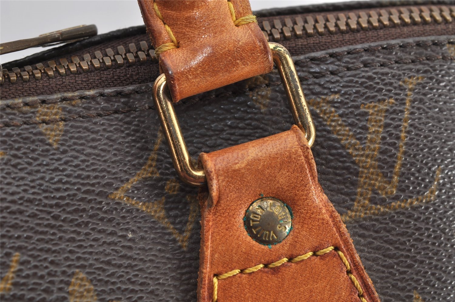 Authentic Louis Vuitton Monogram Alma Hand Bag Purse M51130 LV 3166K