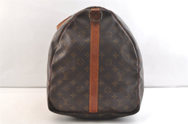 Authentic Louis Vuitton Monogram Keepall Bandouliere 60 M41412 Boston Bag 3167K