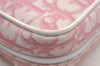 Authentic Christian Dior Trotter No.2 Vintage Pouch Purse PVC Leather Pink 3168I