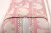 Authentic Christian Dior Trotter No.2 Vintage Pouch Purse PVC Leather Pink 3168I
